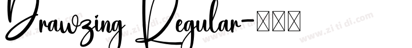 Drawzing Regular字体转换